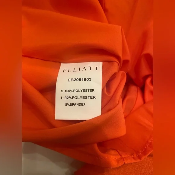 NWT ELLIATT Reception Dress in Orange Size XXS - Picture 9 of 13